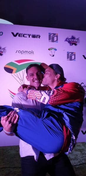 Opening Ceremony antics with Icarus Canopies' own Chris Stewart