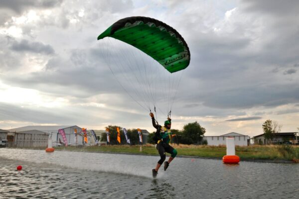 Leigh Macca McCormack flying his Icarus Canopies Petra