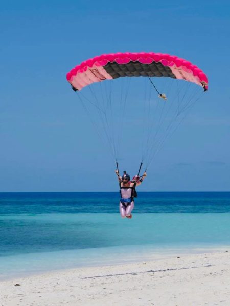 Shannon Seyb landing her Icarus Canopies JFX