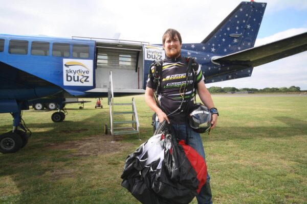 Speed skydiving Mikey Lovemore