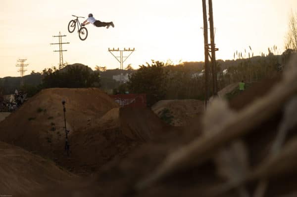 sunset bike jump