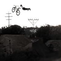 sunset bike jump