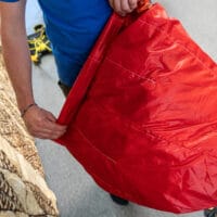 correct wrapping of tail for packing