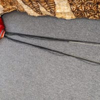 showing acceptable amount of slack in lines when canopy is on floor