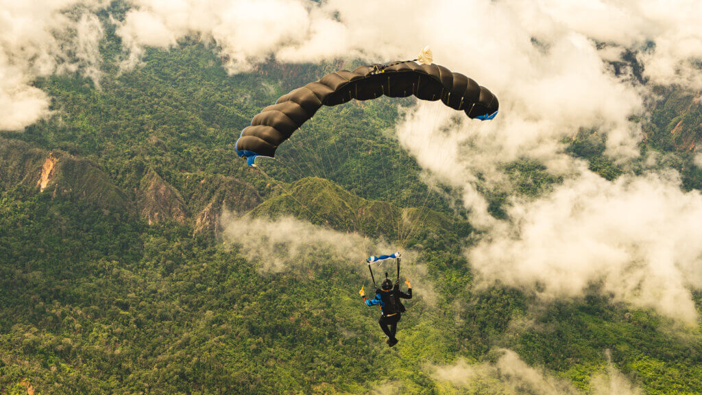 Skydiving into the heart of the Amazon rainforest, one of the world’s wildest drop zones